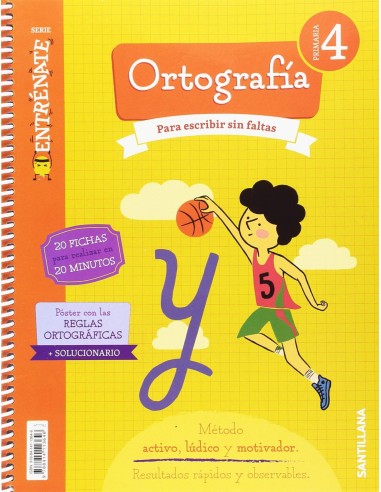 CUADERNO ORTOGRAFIA 4ºPRIMARIA ENTRENATE